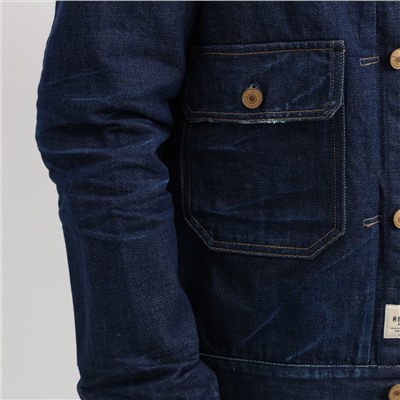 Chaqueta - 100% algodón - azul denim