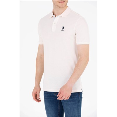 Erkek Krem Basic Polo Yaka Tişört
