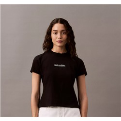 Overlap Logo Slim T-Shirt