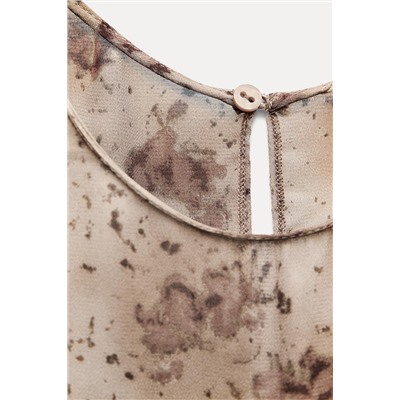ZW COLLECTION FLOWING CAPE BLOUSE