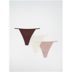 Tangas, 3er-Pack