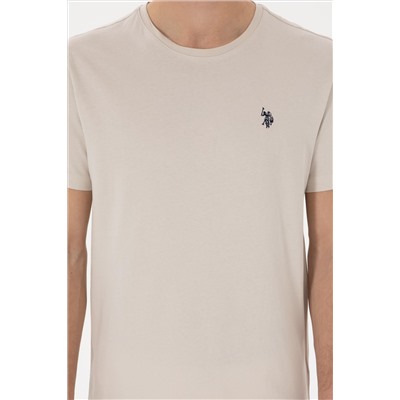 Erkek Regular Fit Bisiklet Yaka Taş Basic Tişört