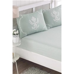 Ev & Ev Home Pes Lastikli Çarşaf Seti Çift Kişilik Pure Mint Ep-028253