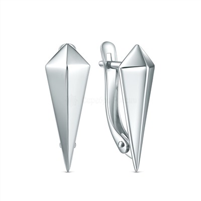 Серьги из серебра родированные 220-10-226р