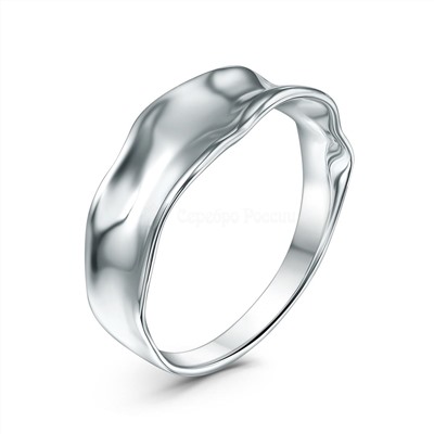 Кольцо из серебра родированное К-7567р