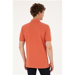 Erkek Regular Fit Polo Yaka Pudra Tişört