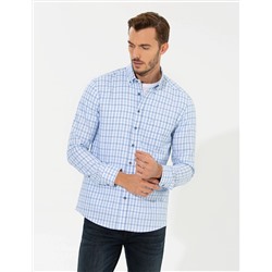 Açık Mavi Regular Fit Uzun Kollu Gömlek