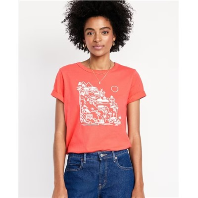 EveryWear Crew-Neck Graphic T-Shirt
