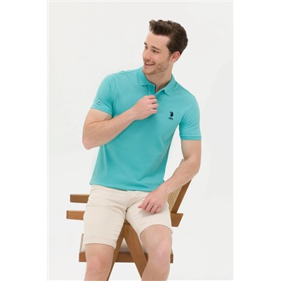 Erkek Mint Basic Polo Yaka Tişört