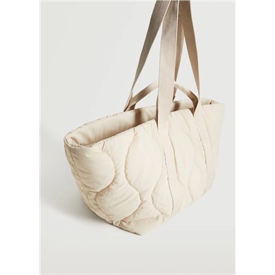 Bolso shopper acolchado -  Mujer | MANGO OUTLET Melilla