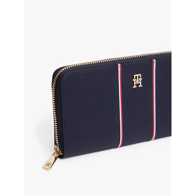 Signature Stripe Zip Wallet