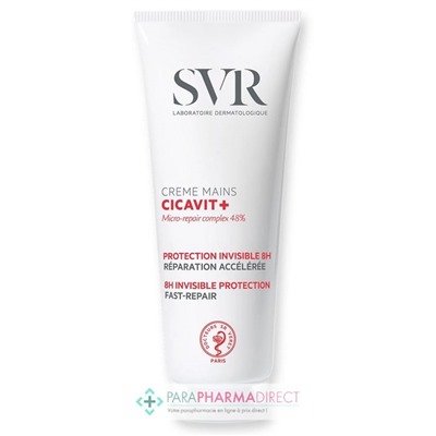 SVR CICAVIT+ CREME MAINS - Protection Invisible 8H, Réparation Accélérée 75 g