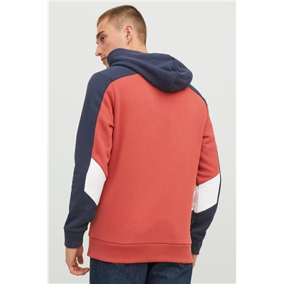Sudadera con capucha Rojo teja