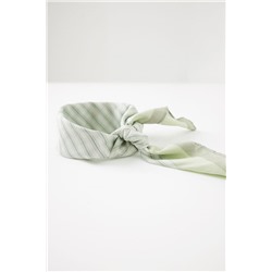 Pañuelo para cuello rayas verde