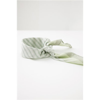 Pañuelo para cuello rayas verde