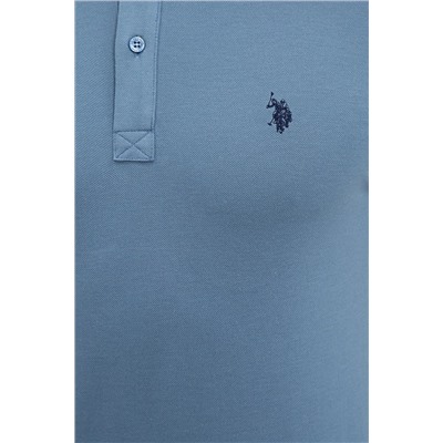 Erkek İndigo Basic Polo Yaka Tişört