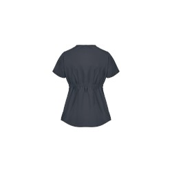 Butter-Soft Scrubs by UA™ Empire Waist Y-Neck Top w/ Rhinestone Detail