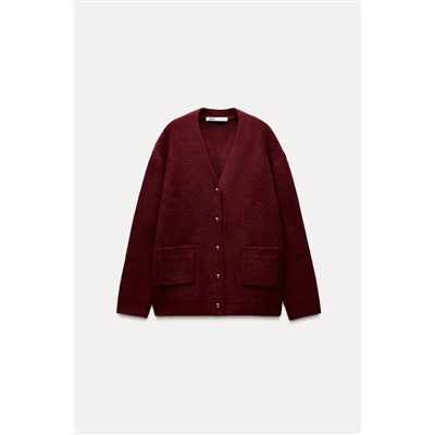 PLAIN KNIT CARDIGAN