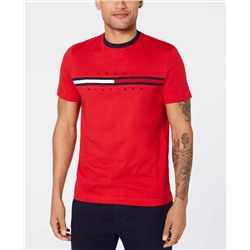 TOMMY HILFIGER Men's Big & Tall Tino Logo Short Sleeve T-Shirt