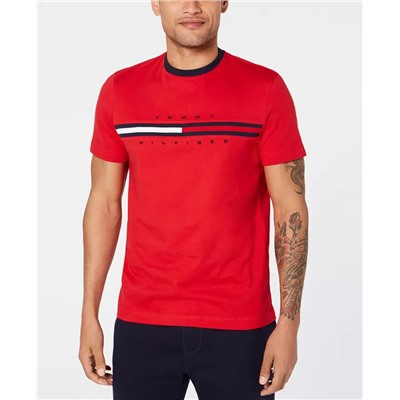 TOMMY HILFIGER Men's Big & Tall Tino Logo Short Sleeve T-Shirt