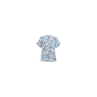 Happy Scrubs® Birds Of A Feather Jazzberry Scrub Top