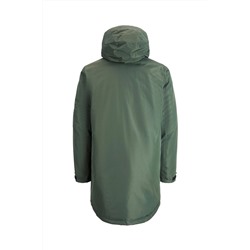 Parka con capucha Verde