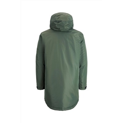 Parka con capucha Verde