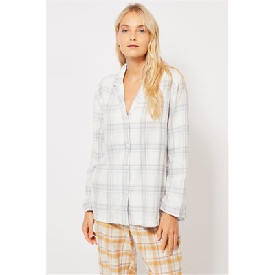 Camisa Blanco y azul claro