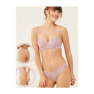 U.S. Polo Assn. Lotus Straplez Sütyen String Takım 66292