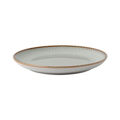Тарелка закусочная, 20 см, керамика, серо-бежевая, Серые ромбы, Mandala, 63234
