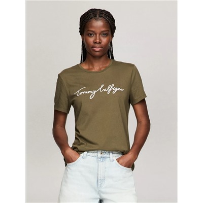 Embroidered Signature Crewneck T-Shirt