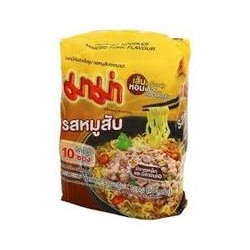 Лапша быстрого приготовления со свининой Minced Pork от Mama 10 пачек по 60 гр / Mama Minced Pork Flavour Instant Noodle 10pcs*60g