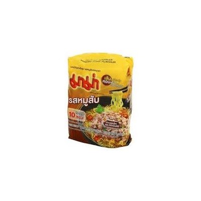 Лапша быстрого приготовления со свининой Minced Pork от Mama 10 пачек по 60 гр / Mama Minced Pork Flavour Instant Noodle 10pcs*60g