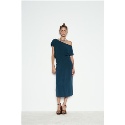VESTIDO FLUIDO PLIEGUES