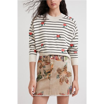 Minifalda de camuflaje floral
