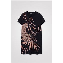 Vestido camisetero guepardo