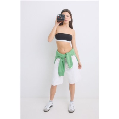 Sujetador bandeau copas extraíbles negro