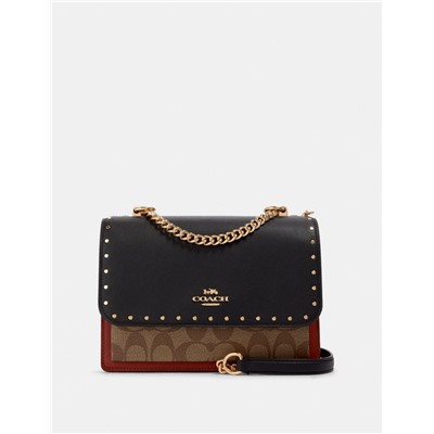Klare Crossbody In Signature Canvas With Rivets