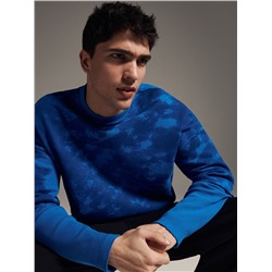 Sweatshirt in Batik-Optik