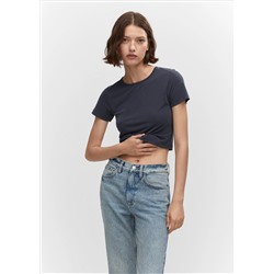 Camiseta modal crop