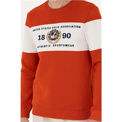 Erkek Kiremit Sweatshirt