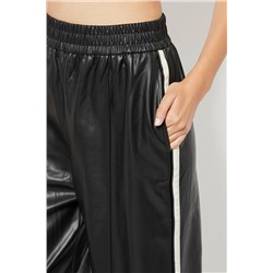 Pantalón recto cintura alta - Negro