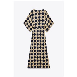 PRINTED KAFTAN DRESS
