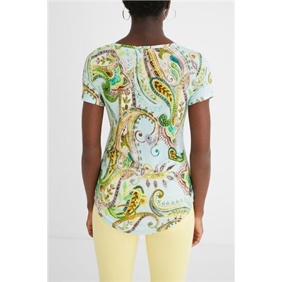 Camiseta manga corta paisley