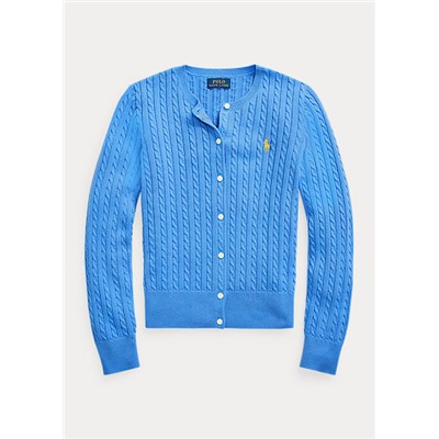 Girls 7-16 Mini-Cable Cotton Cardigan