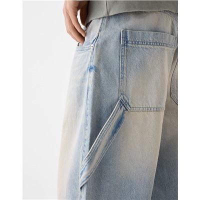 Balloon-fit carpenter jeans