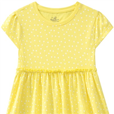 Mädchen Kleid mit Schmetterlingen allover