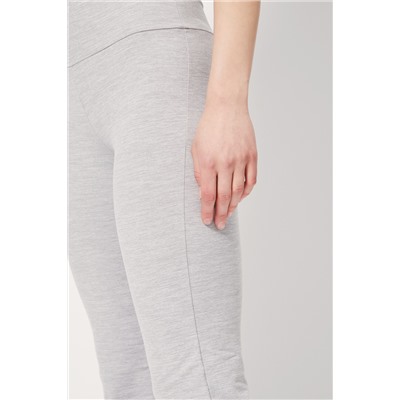 Pantalón recto Gris claro