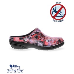 Spring Step Women's Professional Pink Multi Floral Kilkenny Clog