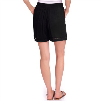 Damen Shorts in Crepp-Optik